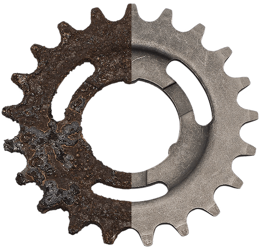 rouille corrosion Engrenage corrode